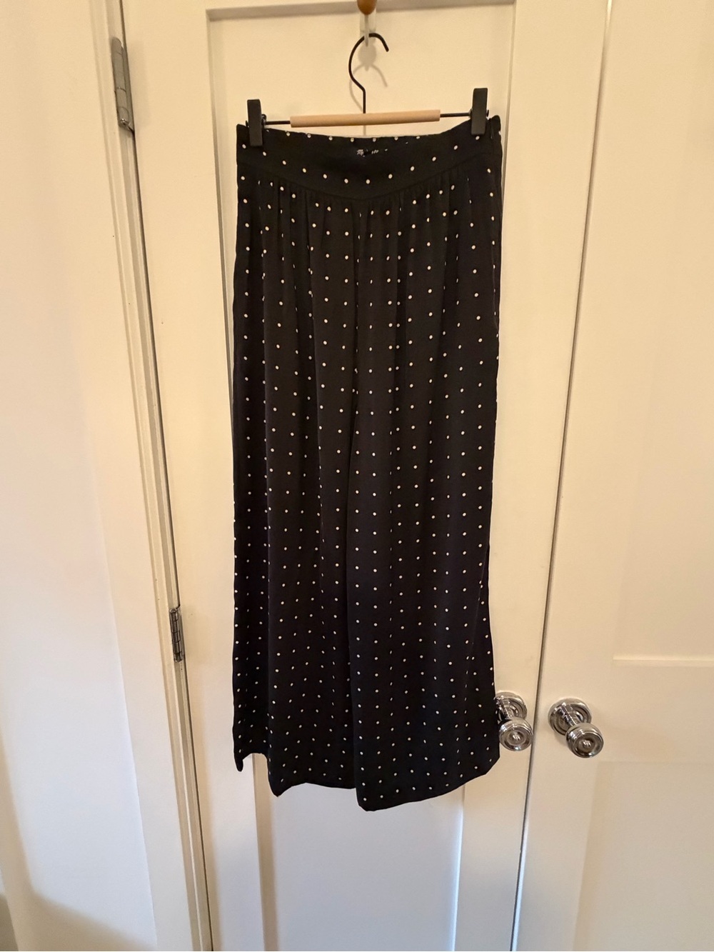 Madewell Polka Dot Cropped Palazzo Pants